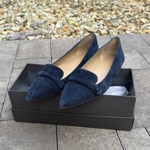 Ann Taylor Navy Suede Women's Loafers